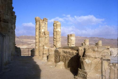 Le rovine di Masada